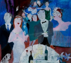 Susan Bower (b.1953) 'The Wedding Party'